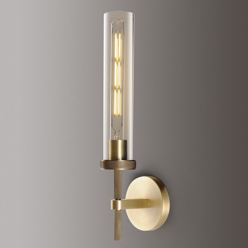 Lambert Knurled Single Sconce - Grace Lamp