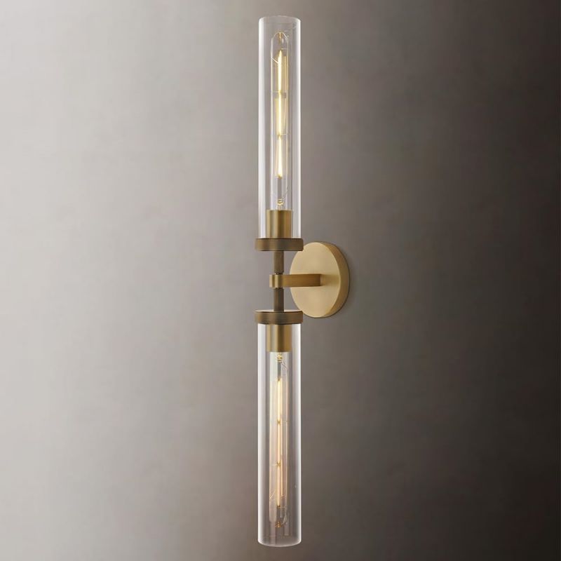 Lambert Knurled Double Sconce - Grace Lamp