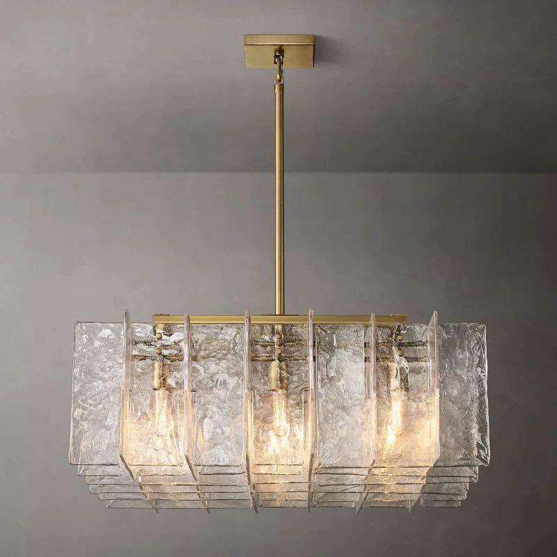 Lattice Square  Dining Room Chandelier 37" - Grace Lamp