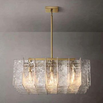 Lattice Square  Dining Room Chandelier 37" - Grace Lamp