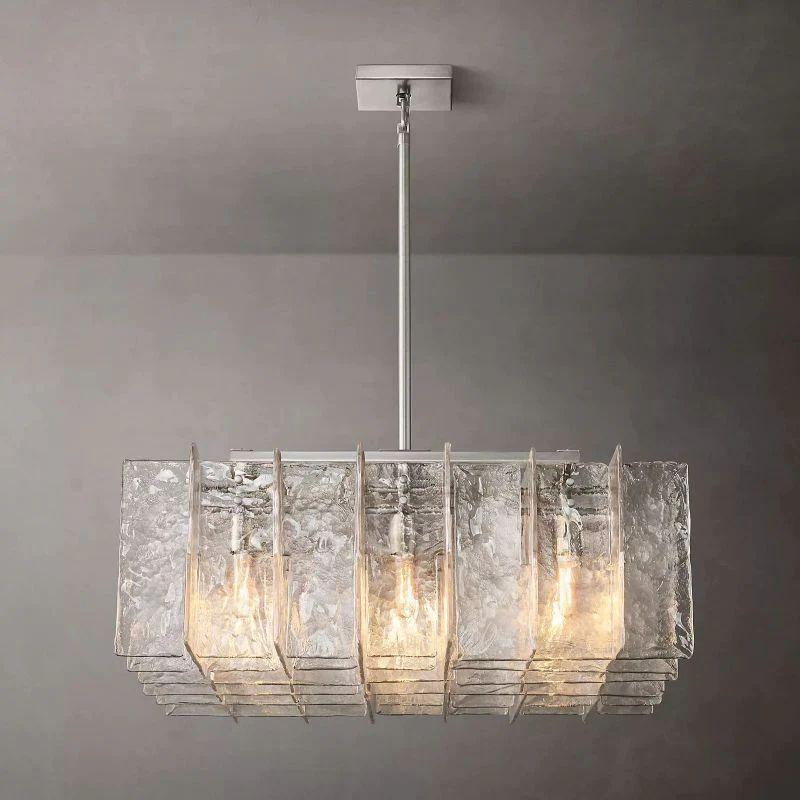 Lattice Square  Dining Room Chandelier 37" - Grace Lamp