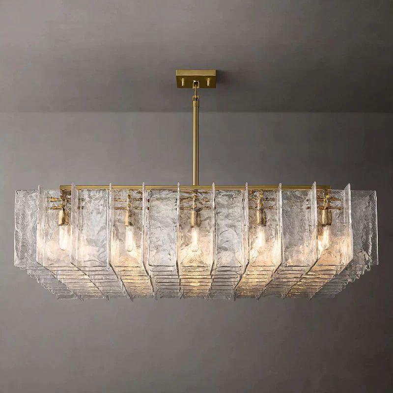 Lattice Square Dining Room Chandelier 60" - Grace Lamp