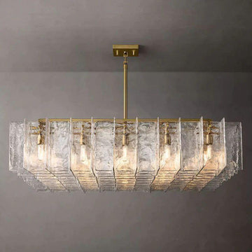 Lattice Square Dining Room Chandelier 60" - Grace Lamp