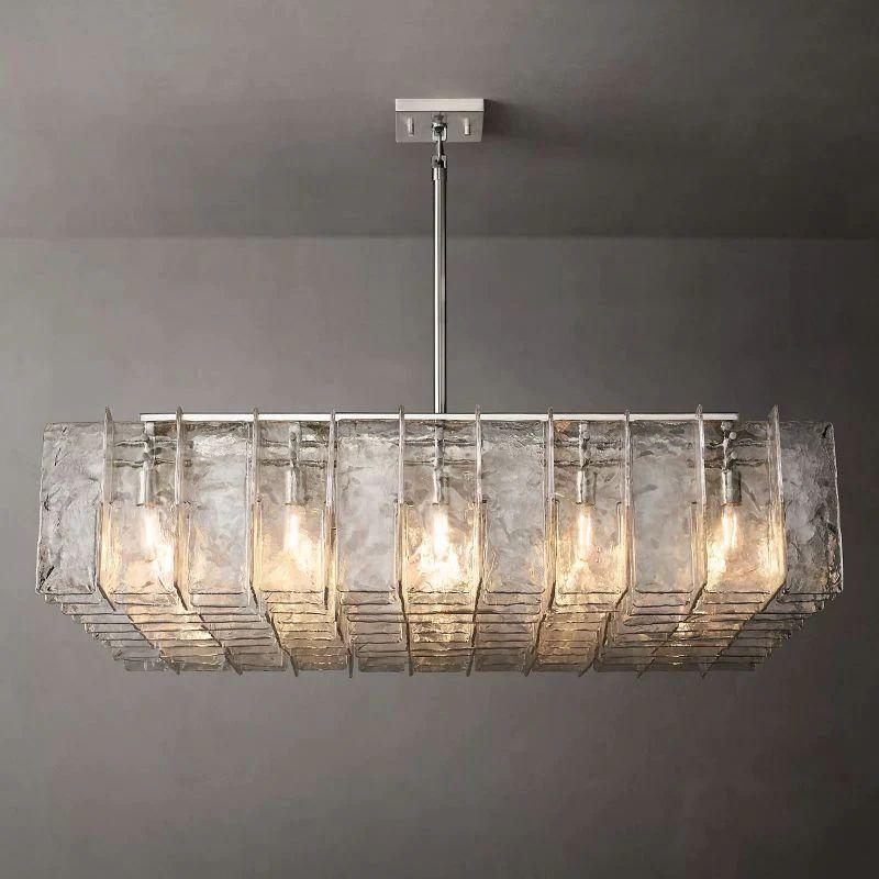 Lattice Square Dining Room Chandelier 60" - Grace Lamp