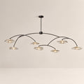 Lilia Smoke Glass Round Chandelier