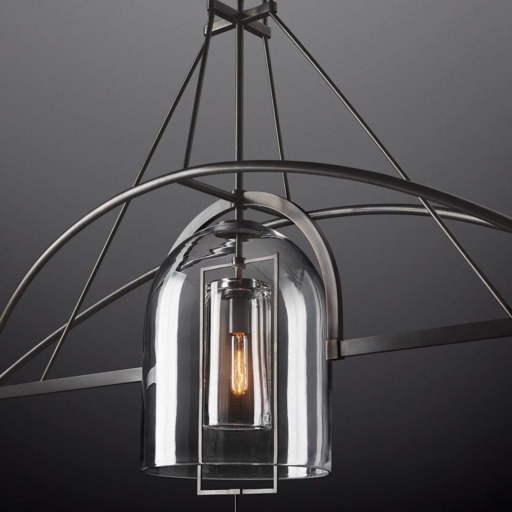 Fulcrum Linear Chandelier 61" 3 Lights - Grace Lamp