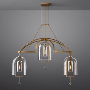 Fulcrum Linear Chandelier 61" 3 Lights - Grace Lamp