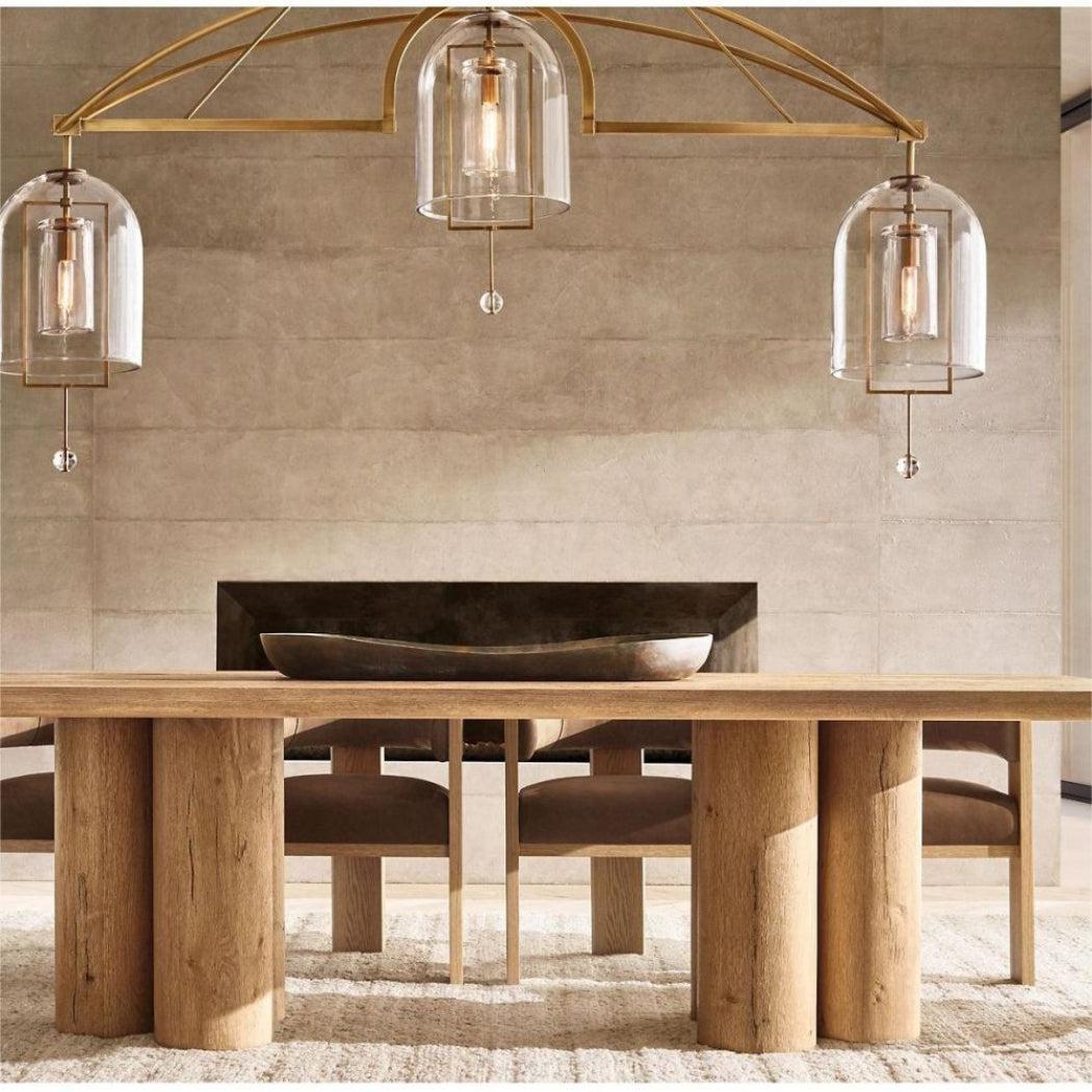 Fulcrum Linear Chandelier 61" 3 Lights - Grace Lamp