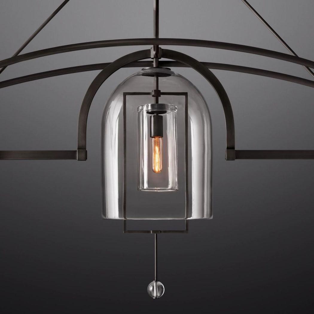 Fulcrum Linear Chandelier 61" 3 Lights - Grace Lamp