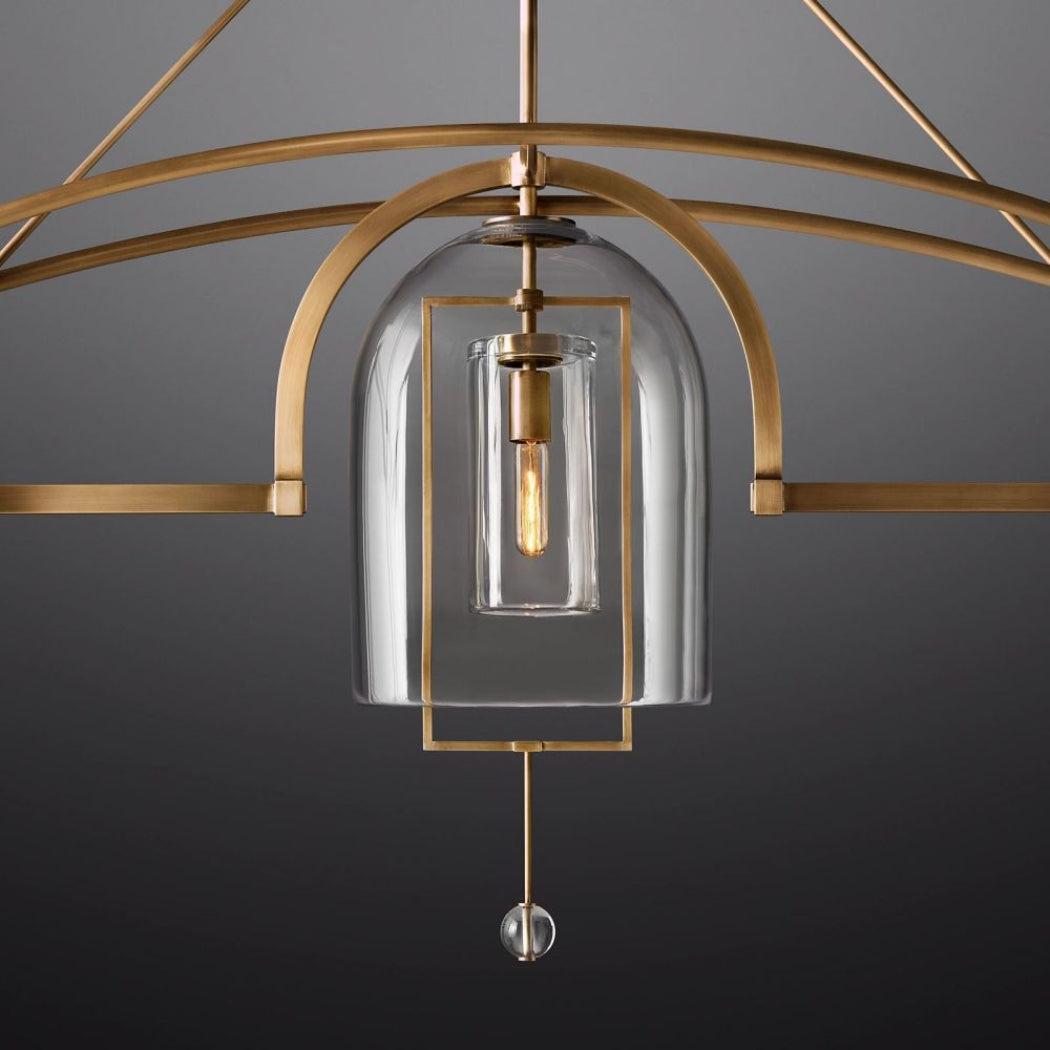 Fulcrum Linear Chandelier 61" 3 Lights - Grace Lamp