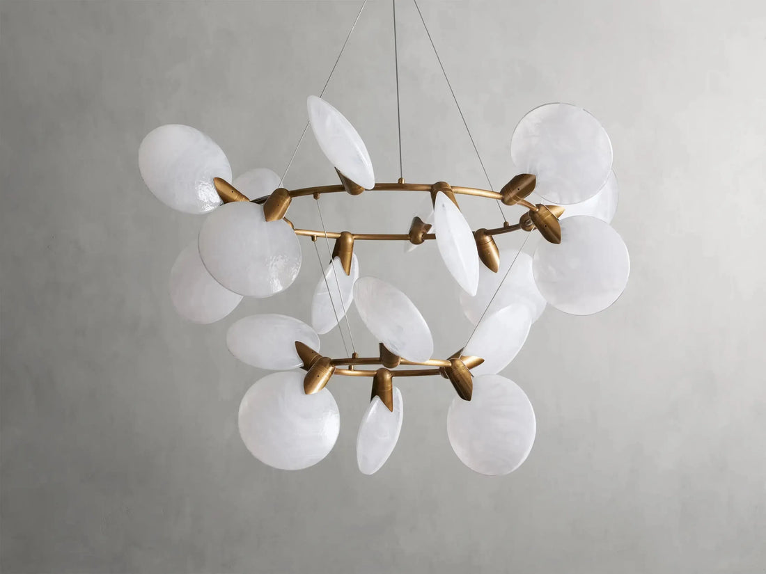 Lyla 2-Tiered Halo Chandelier - Grace Lamp