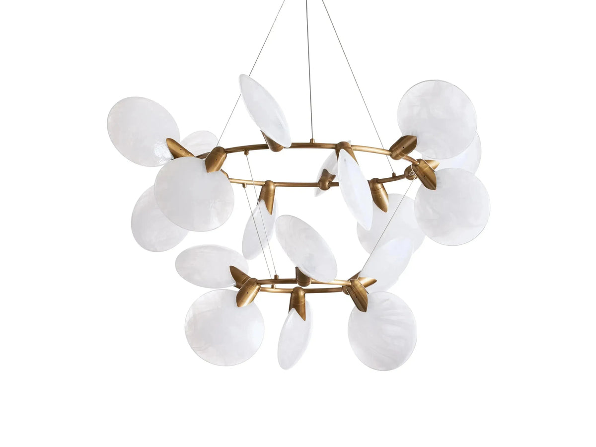 Lyla 2-Tiered Halo Chandelier - Grace Lamp