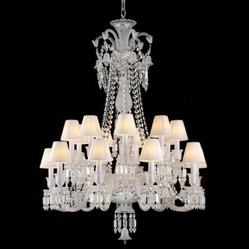 Long Neck Zenith Baccarat Crystal Chandelier - Grace Lamp