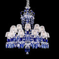 Baccarat Zenith Faunacrystopolis Blue Crystal Chandelier - Grace Lamp