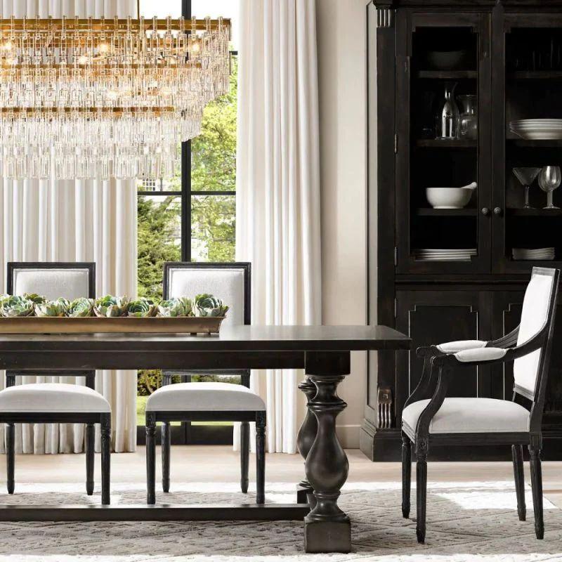 Marigan Crystal 3-Tier Rectangle Chandelier 60" - Grace Lamp