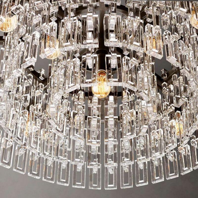Marigan Crystal Round Chandelier 36" - Grace Lamp