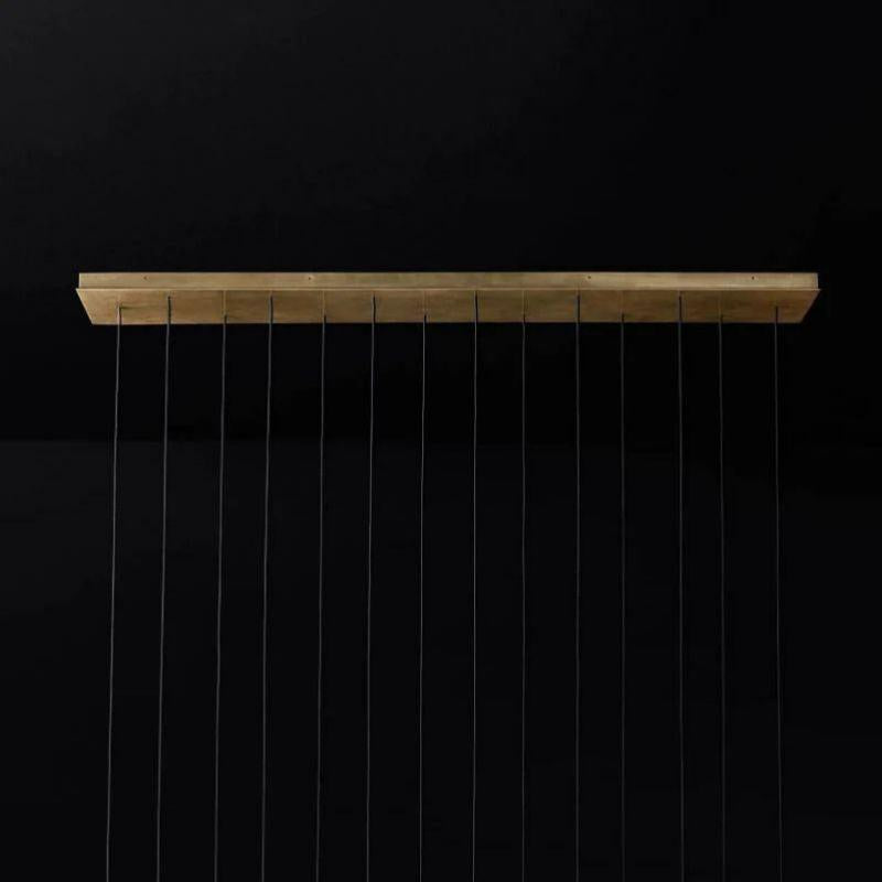 Aquitain Modern Linear Chandelier 72" - Grace Lamp