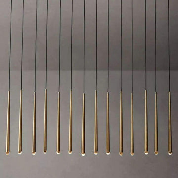 Aquitain Modern Linear Chandelier 72" - Grace Lamp