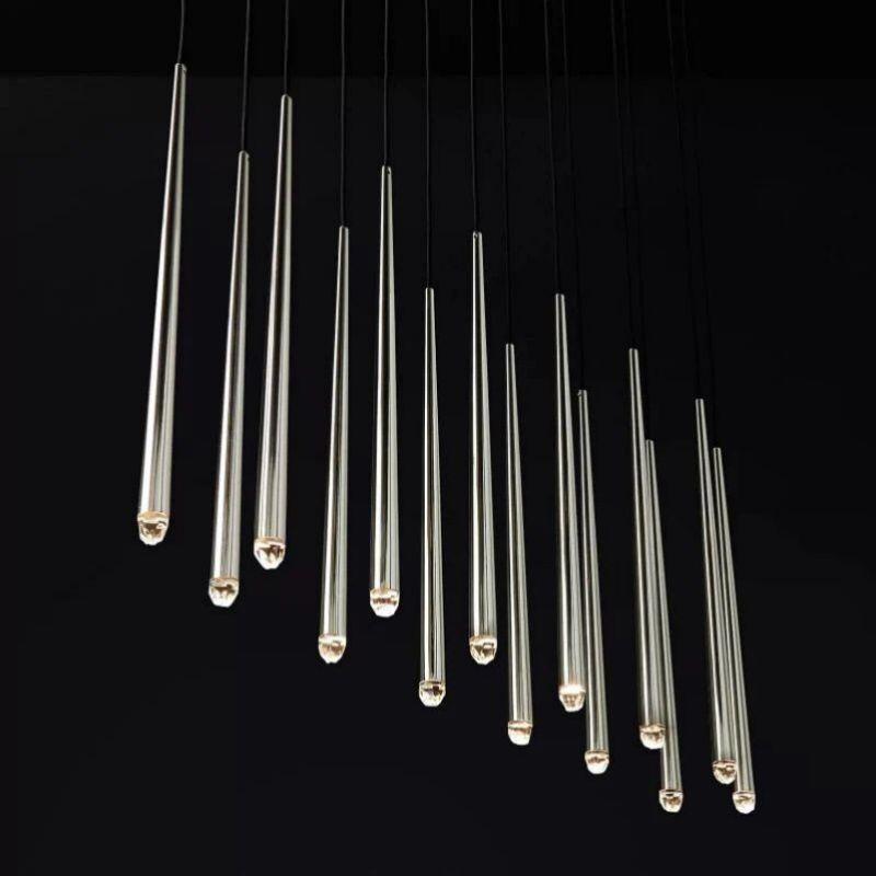Aquitain Modern Linear Chandelier 72" - Grace Lamp