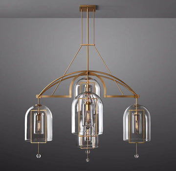 Fulcrum Round Chandelier 61" 5-Lights - Grace Lamp