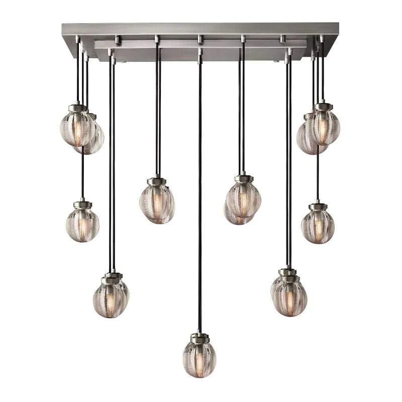 Pearl Rectangle Chandelier 36" For Dining Room Kitchen - Grace Lamp