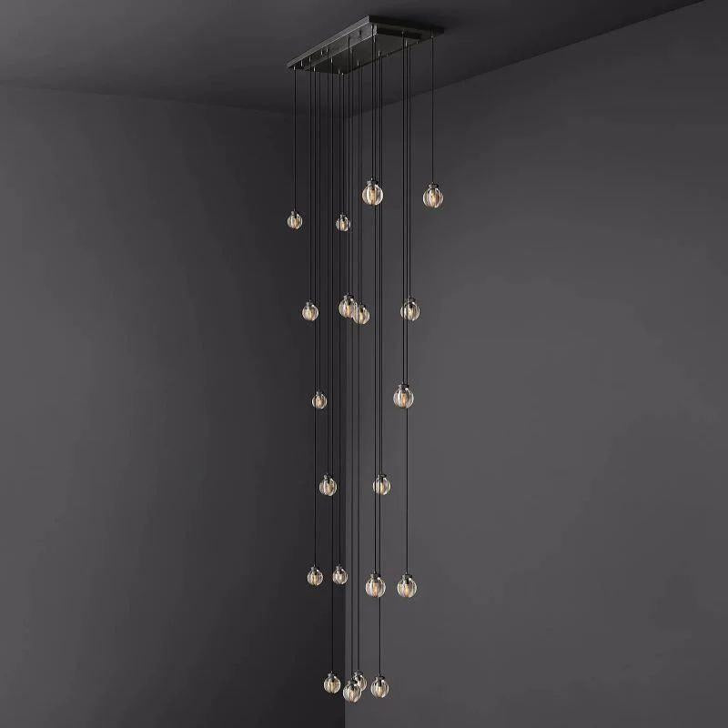 Pearl Rectangle Chandelier 54" For Kitchen Island Dining Room - Grace Lamp