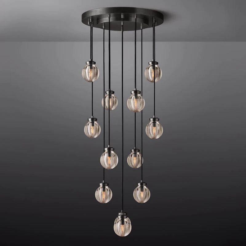 Pearl Round Chandelier 22" - Grace Lamp