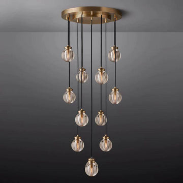Pearl Round Chandelier 22" - Grace Lamp