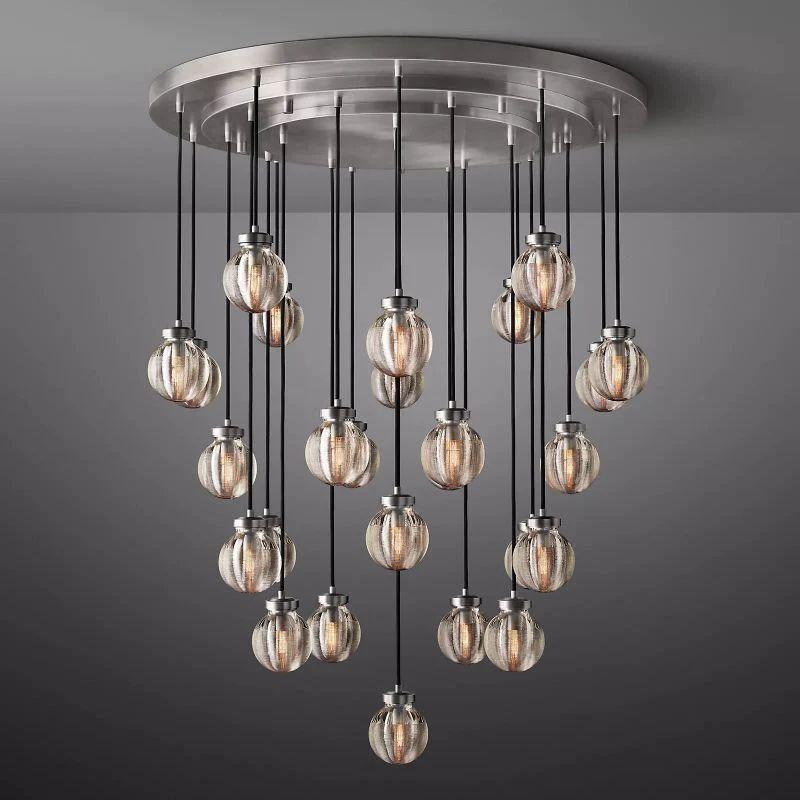 Pearl Round Chandelier 38" - Grace Lamp