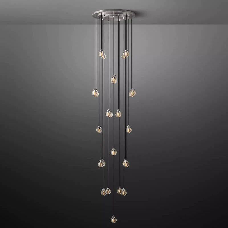 Pearl Round Chandelier 38" - Grace Lamp