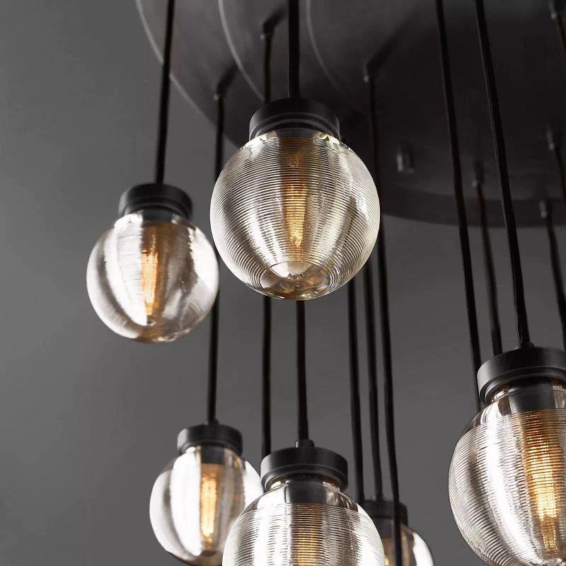 Pearl Round Chandelier 38" - Grace Lamp