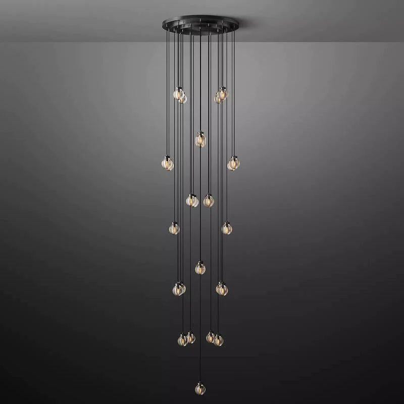 Pearl Round Chandelier 38" - Grace Lamp