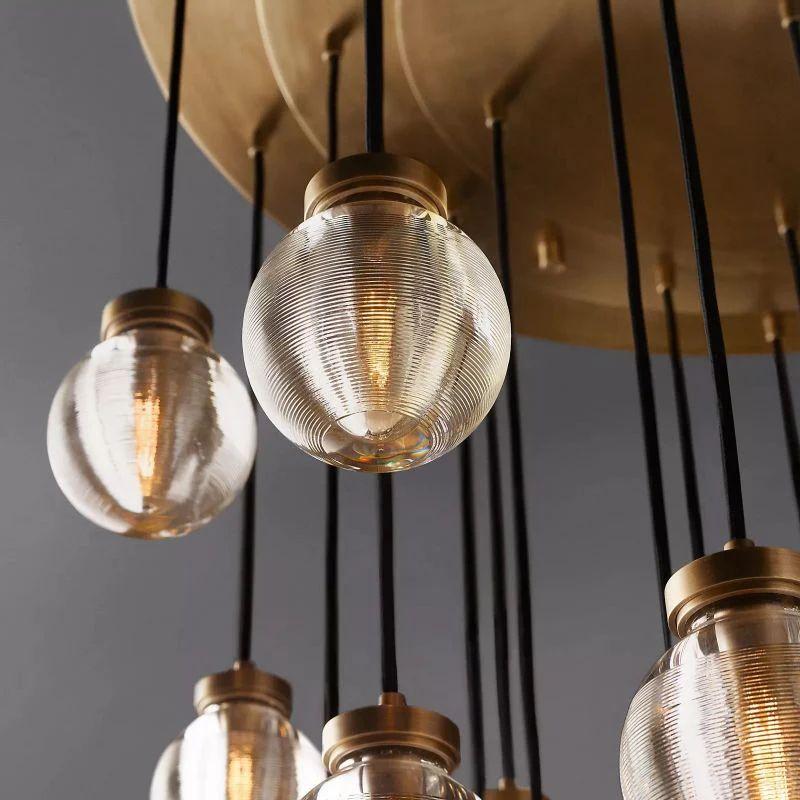 Pearl Round Chandelier 38" - Grace Lamp