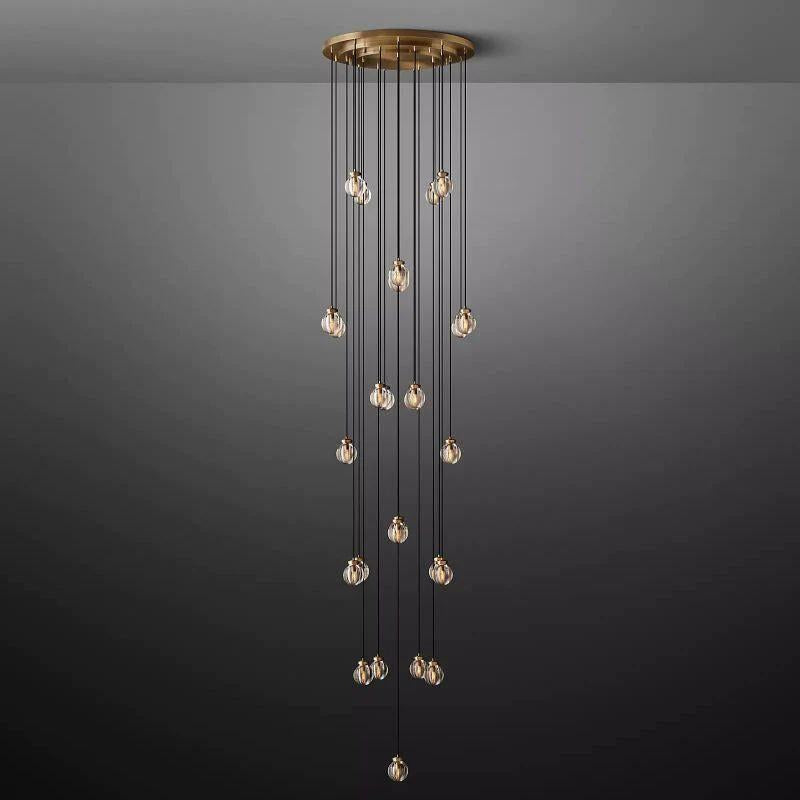 Pearl Round Chandelier 38" - Grace Lamp