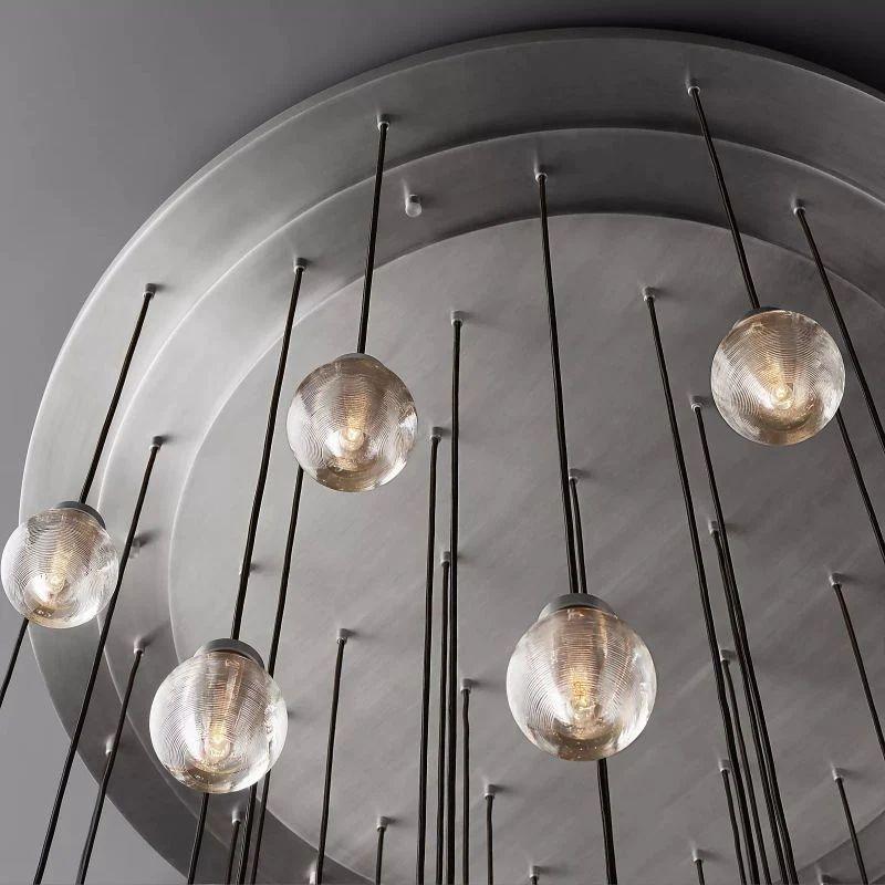 Pearl Round Chandelier 60" For Living Room Dining Room - Grace Lamp
