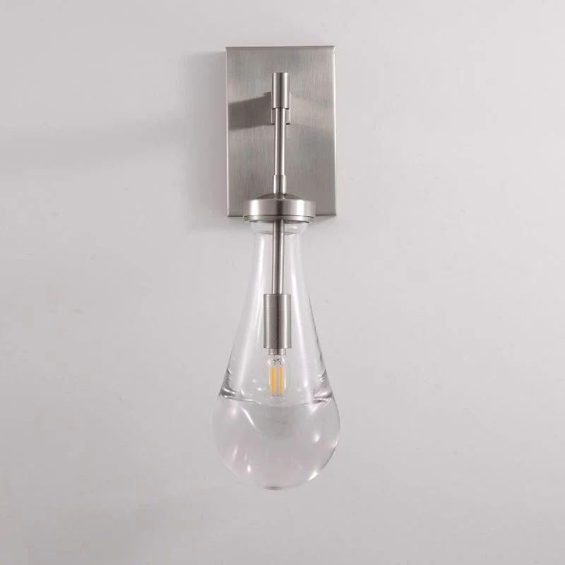 Rain Glass Wall Sconce Rod - Grace Lamp