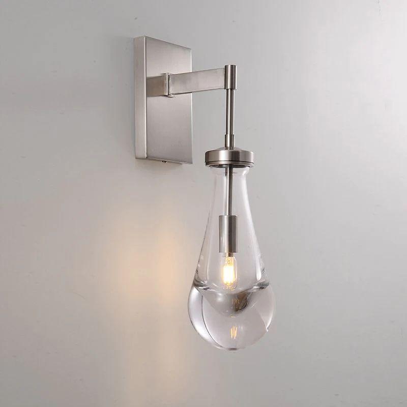 Rain Glass Wall Sconce Rod - Grace Lamp