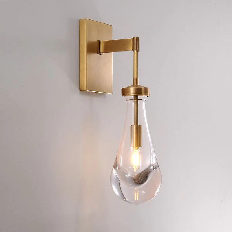 Rain Glass Wall Sconce Rod - Grace Lamp