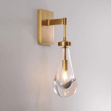 Rain Glass Wall Sconce Rod - Grace Lamp