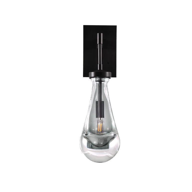 Rain Glass Wall Sconce Rod - Grace Lamp