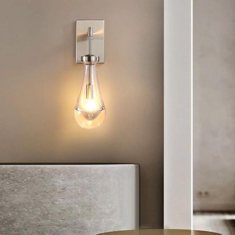 Rain Glass Wall Sconce Rod - Grace Lamp