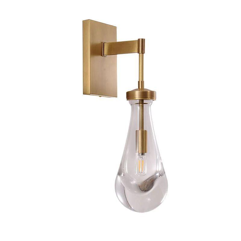 Rain Glass Wall Sconce Rod - Grace Lamp