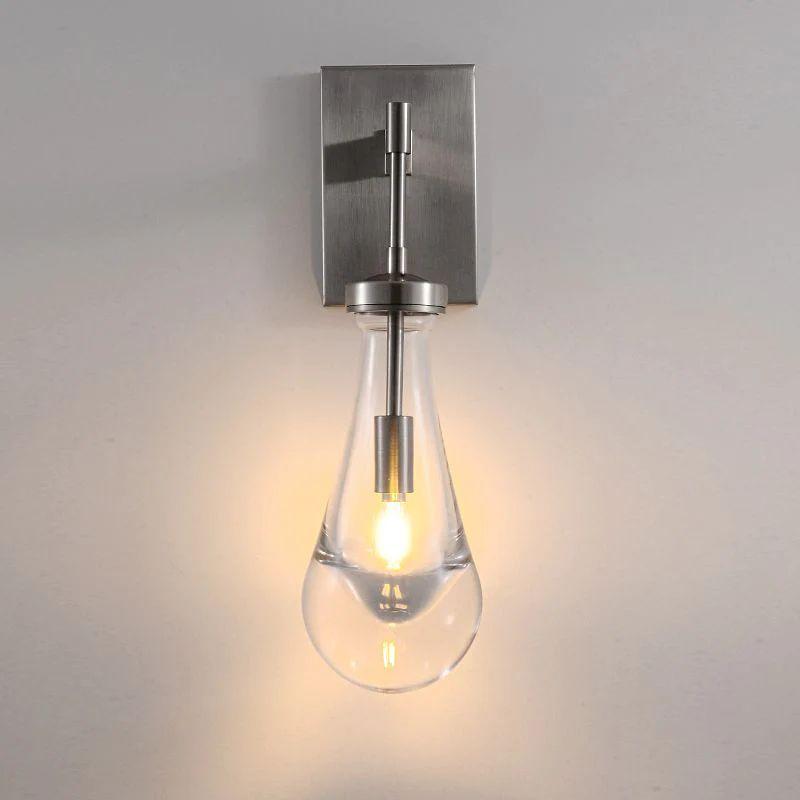 Rain Glass Wall Sconce Rod - Grace Lamp