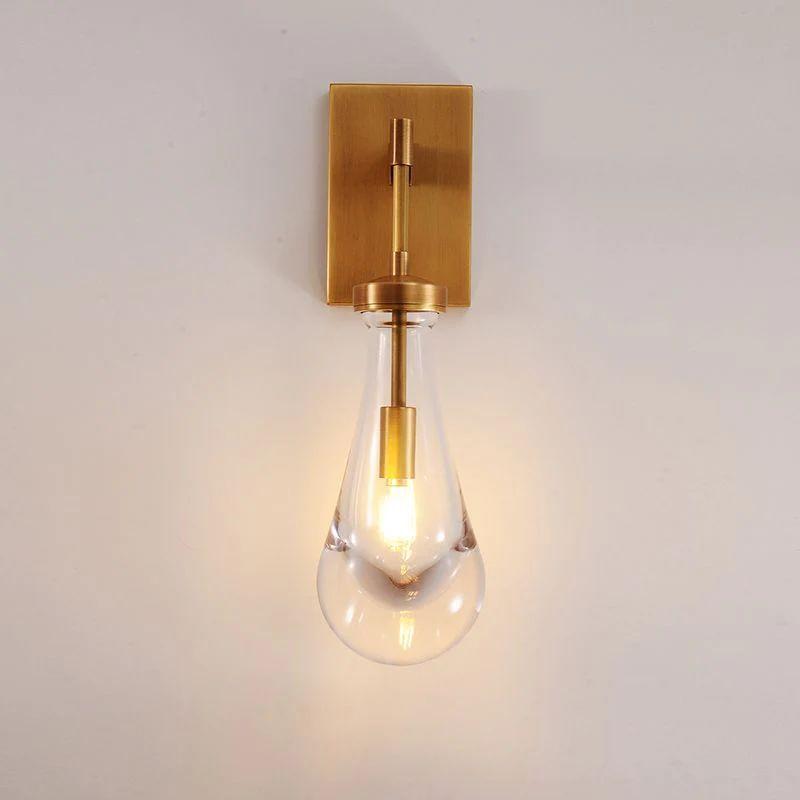 Rain Glass Wall Sconce Rod - Grace Lamp
