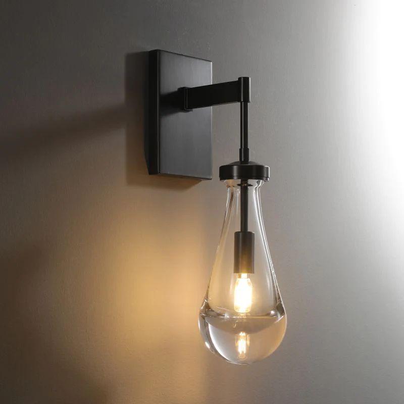 Rain Glass Wall Sconce Rod - Grace Lamp