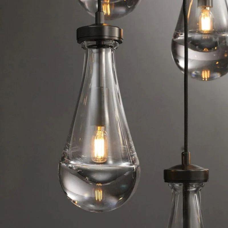 Rain Modern Round Chandelier 18" - Grace Lamp