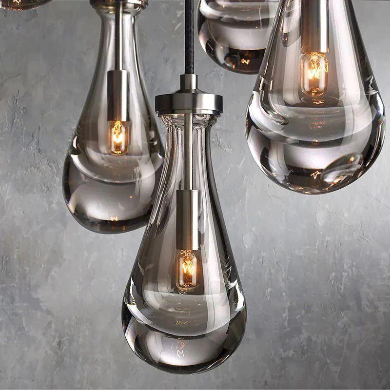 Rain Modern Round Chandelier 18" - Grace Lamp