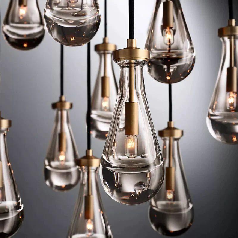 Rain Modern Round Chandelier 18" - Grace Lamp
