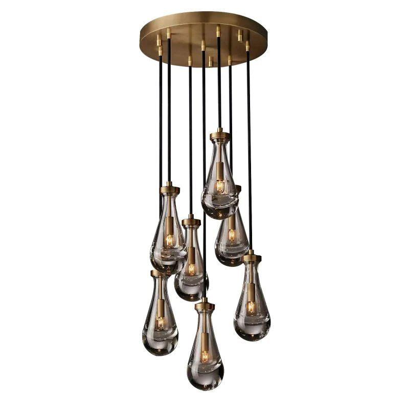 Rain Modern Round Chandelier 18" - Grace Lamp