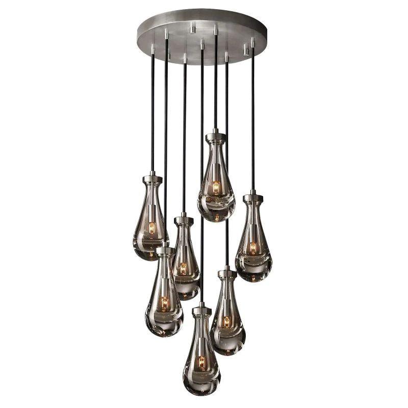 Rain Modern Round Chandelier 18" - Grace Lamp